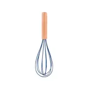 2pcs Beechwood & Silicone Whisk Navy
