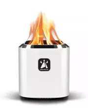 Smokeless Tabletop Fire Pit - Portable Mini Table Top Firepit for White