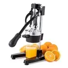 Hand Press Juicer Machine, Manual Citrus Juicer for Lemon, Lime, Orange Black