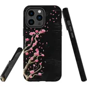 For iPhone 14 Pro Max Case Tough Protective Cover, Plum Blossoming