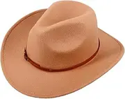 [OATIPHO] Western Cowboy Hat Top Hat Cap for Men Men's Hat Men Hats Cowboy Hats Performance Costume Accessory Western Cowgirl Hat Women Cowgirl Hat Western Hat Western Style Hat Felt