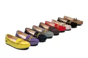 EVERAU® Women Leather Bow Casual Summer Moccasins - Black / AU Ladies 6 / AU Men 4 / EU 37