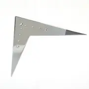 Flying V Style Electric Guitar Tailpiece String Plate, Steel Chrome