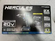 HERCULES HCB91K1 20V Brushless Cordless 1/2 in. Drill/Driver Kit New