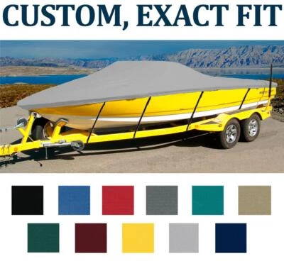 7.6oz CUSTOM FIT BOAT COVER SEA RAY 160 OUTBOARD LTD 1992-1993