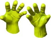 Animal Party Mask Green Shrek Latex Masks Glove Movie Cosplay Prop Adult for Halloween Party Costume Fancy Dress Ball (Glove)