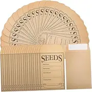 TEHAUX Thick Kraft Paper Envelopes 200 Pack Brown Envelopes Money Envelopes for Cash Mini Letter Envelopes Self-Sealing for Packing