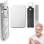 Travel Nail Clipper Set, Stainless Nail Grooming Kit With Trimming File, Folding Ultra-Thin Stainless Steel Scissors For Toddler Safety