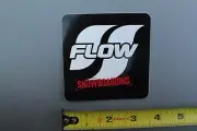Flow Snowboard Boots Bindings Black White Red SNB4 Vintage Snowboarding STICKER