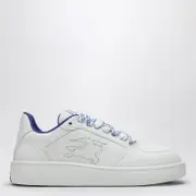 [Burberry] White Leather Stock Sneaker 39 IT White