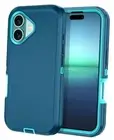 I-HONVA for iPhone 16 Plus Case Shockproof iPhone 16 Plus 6.7" Turquoise