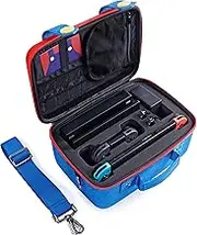 Travel Carrying Case Compatible with Nintendo Switch System,Cute and Deluxe,Protective Hard Shell Carry Bag for Console & Accessories