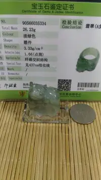 在飛比找Yahoo!奇摩拍賣優惠-玉樓東 緬甸玉戒指 油青種緬甸玉 a貨翡翠 貔貅戒( 國際圍