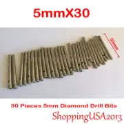 30 Pcs 5mm Diamond Drill Bits Hole Saw Cutter Ceramic Glass Granite Marble Tile