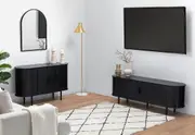 TANNER 2 Door Black Buffet