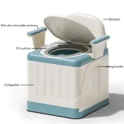 Adults Portable Toilet Odor Prevention Strong Load Bearing Bedside Commode C HR6