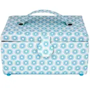 Dritz, Small Sewing Basket - Retro Blue