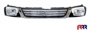 FOR MITSUBISHI TRITON MK UTE 96-01 GRILLE CHROME & BLACK + 2 CRYSTAL HEADLIGHTS