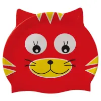 在飛比找momo購物網優惠-【≡MARIUM≡】兒童矽膠泳帽-微笑貓咪(MAR-7608