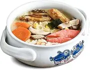 Soup Bowls with Handles Noodle Ramen Curry Bowl,Ceramic Bowl,Ramen Bowl Ceramic,Pho Bowls Large,Soup Bowl Microwave Safe,Udon Noodle Bowl-rabbit-23x20x7cm,800ml(Color:Puffer Fish)