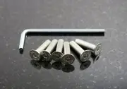 Nardi 20mm Countersunk Screw Kit for Screws at Sight Trim Ring - Inox Silver