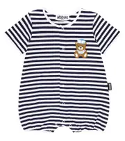 [Moschino Kids] Moschino Kids Baby striped cotton-blend playsuit M 1-3 multicoloured