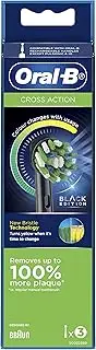 Oral-B Deep Clean Electric Toothbrush Replacement Heads, Black, 3 Pack