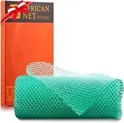 African Bath Sponge African Net Long Net Bath Sponge Exfoliating Shower Body Scrubber Back Scrubber Skin Smoother,Great for Daily Use (Green)