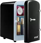 4L Mini Fridge 6 Can Portable Cooler Warmer Personal Countertop Refrigerator for