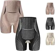 [GDKRTNAJ] Ice Silk Ion Fiber Repair Shaping Shorts, Baiclouds Ionic Shapewear, Ice Silk Shorts for Women