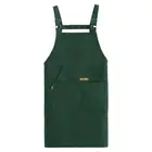 Sleeveless Antifouling Barista Apron Waterproof Work Apron for Restaurant