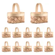 Wood Chip Basket Baby Small Woven Candy Mini Baskets Party Favors