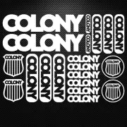 FITS Colony BMX Vinyl Stickers Sheet Bike Frame Cycles Bicycle Mtb Road