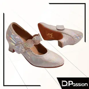 【D.Passion x 美佳莉舞鞋】45013 銀白亮羊皮 1.8吋(摩登鞋)