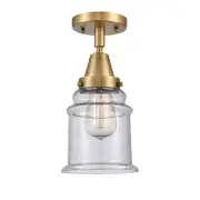 Innovations Canton 1 Light 6" Flush, LED, BB/Seeded - 447-1C-BB-G184-LED