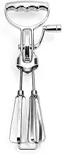 Egg Beater Hand Crank,Manual Hand Mixer,Rotary Egg Mixer With Double Head,Labor-saving For Kitc Hand Steel Beater F6J3