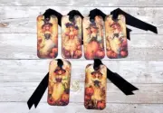 6-Halloween-Ephemera-Witch-Junk Journal-Linen Cardstock-Hang-Tags