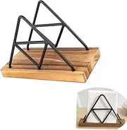 Changyeah Geometric Solid Wood Triangle Napkin Holder Rack,Adjustable Wood Storage Rack for Dining Room,Napkin Holder,for Dining Room,Kitchen Table Indoor Outdoor - Dispenser for Table
