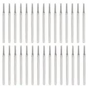 30pcs 1.3mm Diamond Hole Saw Cylindrical Grinding Drill Bits with 2.35mm Shank
