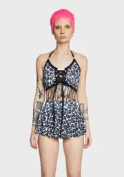 [The Lyte Couture] Smiley Front Tie Top