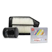 NGK Iridium Spark Plugs & NTK Air Oil Filter for Honda Accord CR 2.4L 13-19