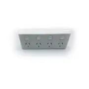 4 Gang GPO Quad Power Point Outlet 5x Bulk 3 Pin Socket Outlet with Switches