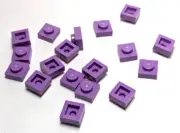 Lego - Lot of 18 - Purple, Plate 1 x 1