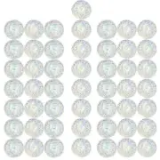 50 Pieces 12mm Resin Round Rhinestones Flat Back DIY Buttons