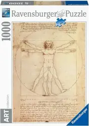 NEW Ravensburger - Leonardo da Vinci Uomo Vitruviano 1000 piece Jigsaw Puzzle