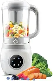 Cherub Baby 4-in1 Automatic Baby Food Maker, Steriliser & Warmer, Puree Maker, Steamer and Blender, Baby Food Processor, Quick Homemade Baby Food