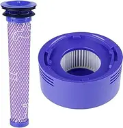 Vacuum Filter Replacements for Dyson V7 V8 Animal & Absolute Cordless Vacuum ACETOP 2 Pack Dyson Vacuum Filter Set - 1 Hepa Post Filter, 1 Pre Filter, Replaces Part # 965661, 967478