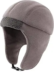 [LLmoway] Fleece Winter Hat with Ear Flaps Men Women Ski Snow Warm Trapper Beanie