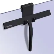 Silicone Rubber Blade & Hook Shower Window Squeegee 11" in 11 Inches, Black