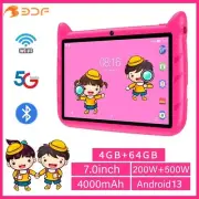 Kids Tablet 7 inch Android 13 Tablet For Kids 4GB RAM Bluetooth WiFi Dual Camera
